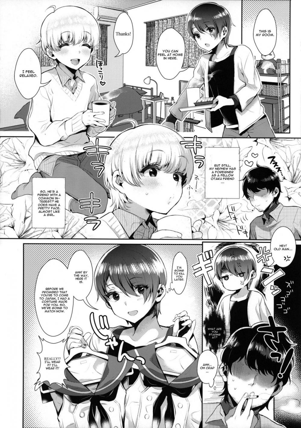 Hentai Manga Comic-Delivery! Cross cultural knitting exchange in Shimakaze-kuns Room ~toilet~-Read-5